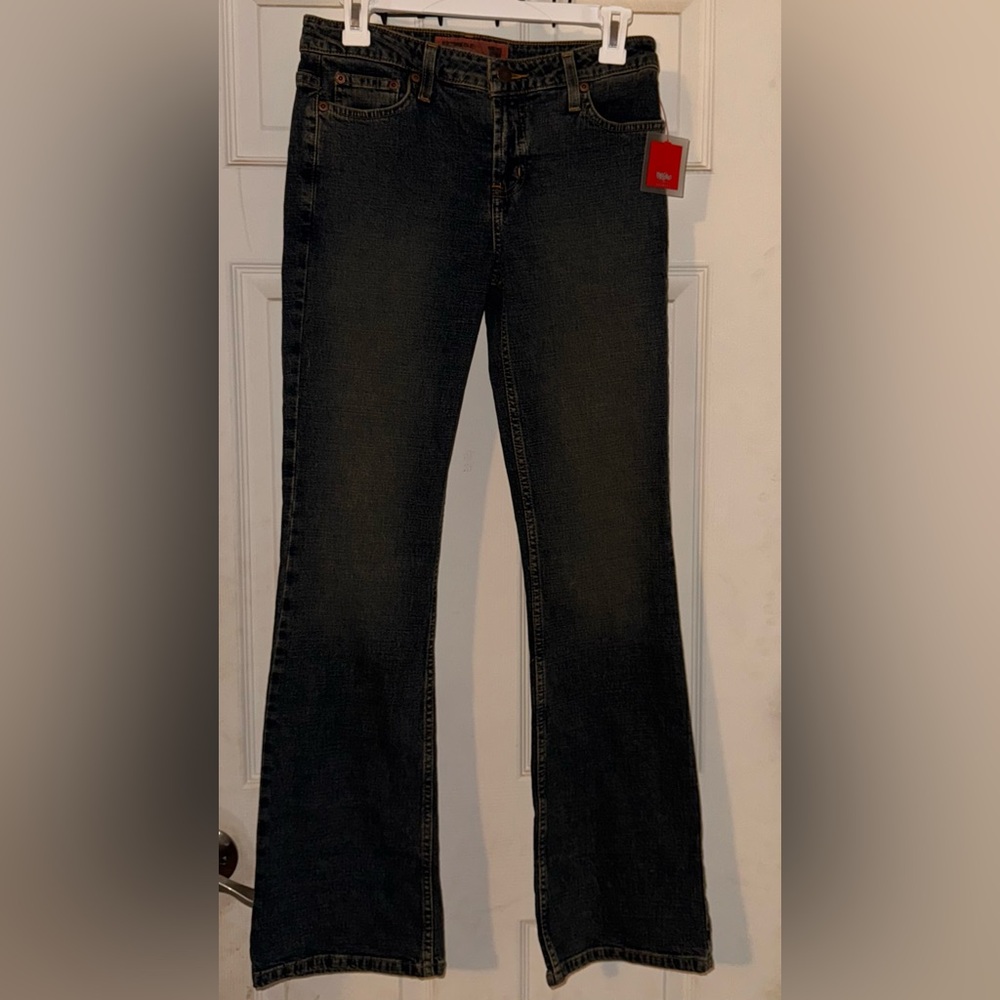 Elegant Black/Grey Flare Women's Jeans